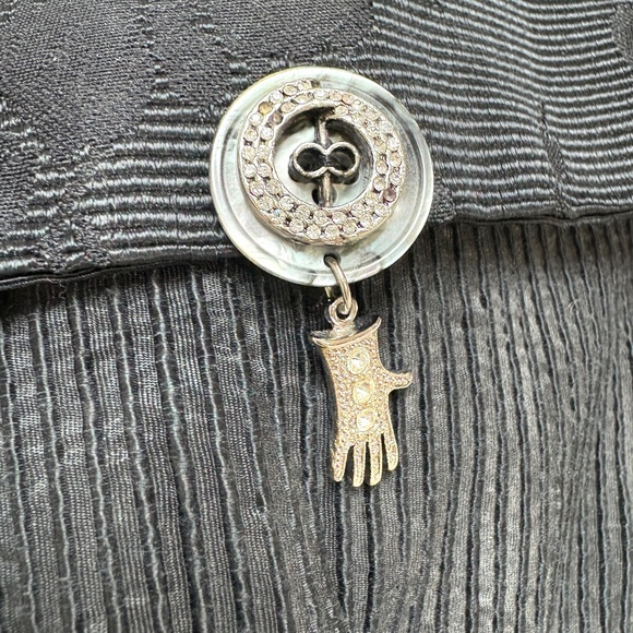 bags purses 2 cloth handmade DANA HERBERT black velvet goth indie boho vegan - Picture 6 of 12